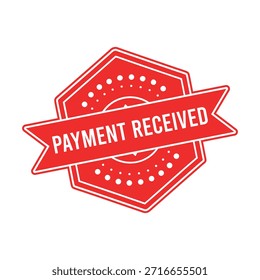 Payment Received rubber stamp design.