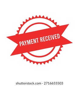 Payment Received rubber stamp design.