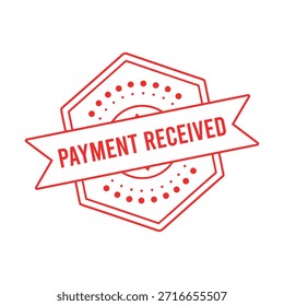 Payment Received rubber stamp design.