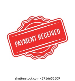 Payment Received rubber stamp design.