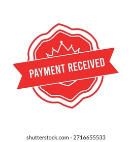 Payment Received rubber stamp design.
