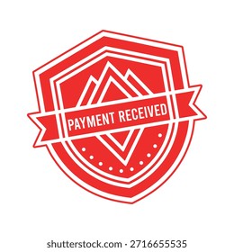 Payment Received rubber stamp design.
