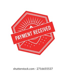Payment Received rubber stamp design.