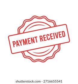 Payment Received rubber stamp design.