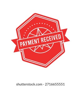 Payment Received rubber stamp design.