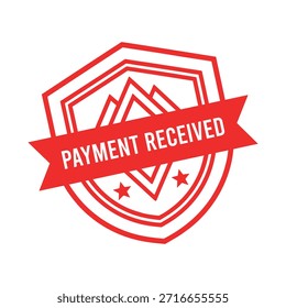 Payment Received rubber stamp design.