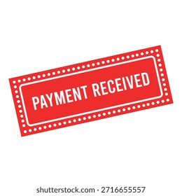 Payment Received rubber stamp design.