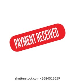 Payment received Rubber Stamp. Red Rubber Grunge Stamp Vector Illustration	