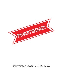 Payment Received Rubber Stamp Seal Vector.