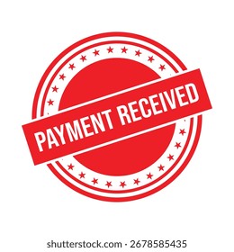 Payment Received Rubber Stamp Seal Vector.