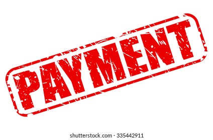 PAYMENT red stamp text on white