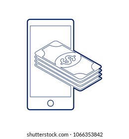 Payment, refill your mobile smart phone,. Vector. Flat style black icon on white.
