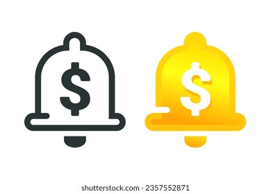 Payment reminder icon. illustration vector