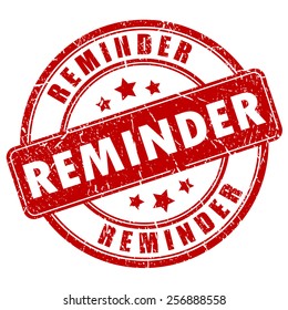 Payment reminder rubber stamp