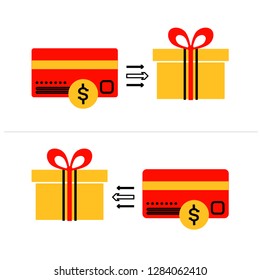 Payment. Return. Modern flat icons for web design. Online shop.