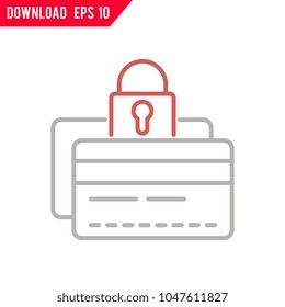 Payment secure vector icon