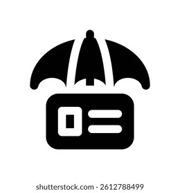 payment security glyph icon. Strong and solid vector icon for websites, mobile interfaces, presentations, and visual branding. High quality and easy to edit.