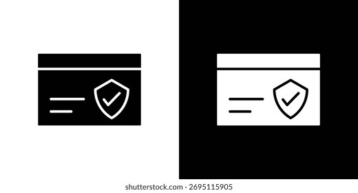 Payment security icon concept. silhouette icon.