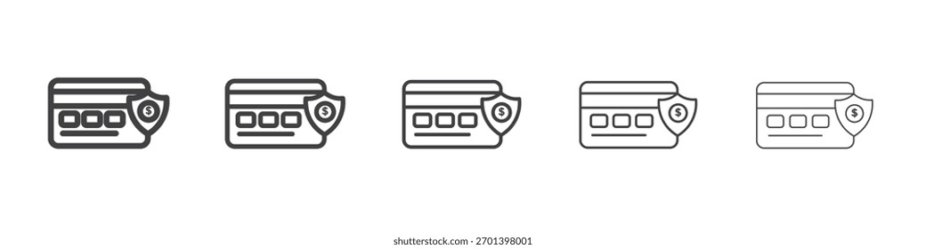 Diseño de icono de seguridad de pago, logotipo, App, interfaz de usuario. Ilustración vectorial, EPS