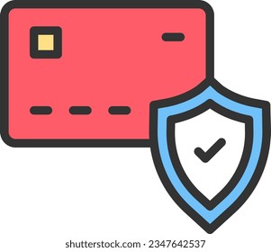 Payment Security Icon image. Suitable for mobile application.