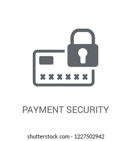 Payment security icon. Trendy Payment security logo concept on white background from e-commerce and payment collection. Suitable for use on web apps, mobile apps and print media.