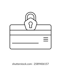 payment security icon with white background vector stock illustration
