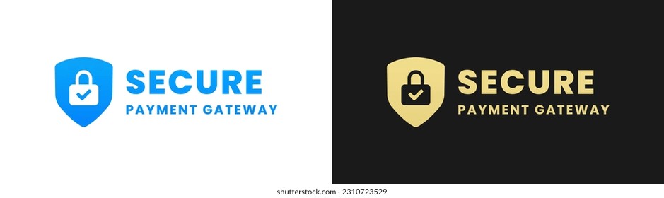 Payment security label or Payment security sign vector isolated in Flat Style. Payment security label for product packaging design element. Payment security sign for packaging design element.