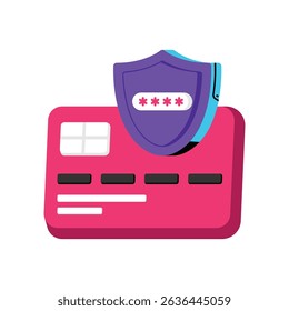 Icono de estilo de Vector de seguridad de pago. Archivo Eps 10