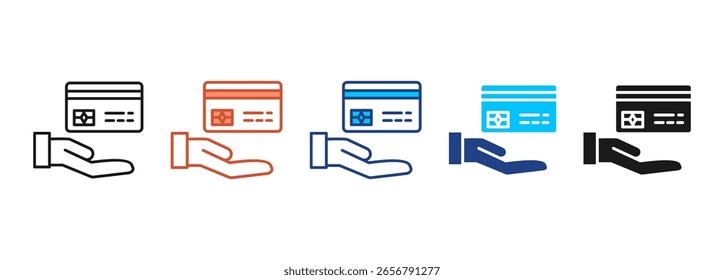 Payment Service Icon Set Multiple Style Collection