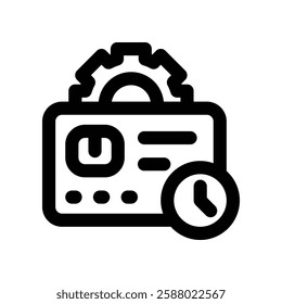 payment service line icon. vector icon for your website, mobile, presentation, and logo design.