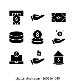 Payment set icon logo template