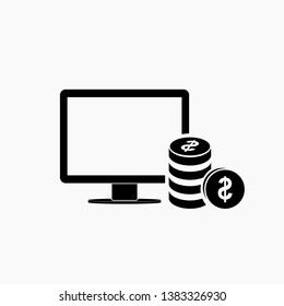 payment sign icon vector isolated