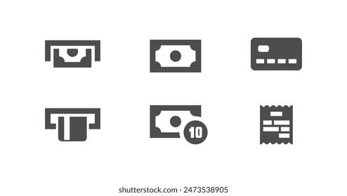 Payment sing symbol. Money and finance set icon. Vector isolated