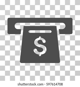 Payment Slot icon. Vector illustration style is flat iconic symbol, gray color, transparent background. Designed for web and software interfaces.