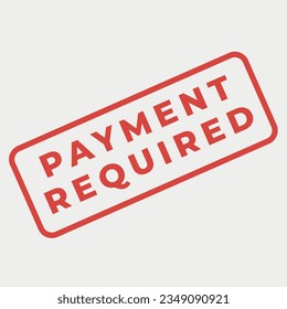 Payment Stamp isolated vector illustration