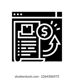 payment supplier glyph icon vector. payment supplier sign. isolated symbol illustration