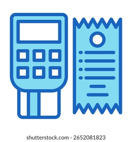 Payment System Icon Blue Vector Illustration