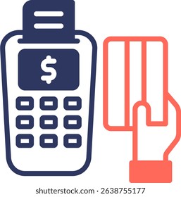 Payment System Icon Mixed Color Vector Illustration