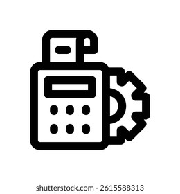 payment system line icon. Clean and minimalist vector icon for websites, mobile apps, presentations, and logos. Fully scalable and customizable for any project.