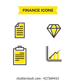 Payment and Tax Icon Template
