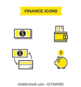 Payment and Tax Icon Template
