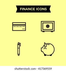 Payment and Tax Icon Template
