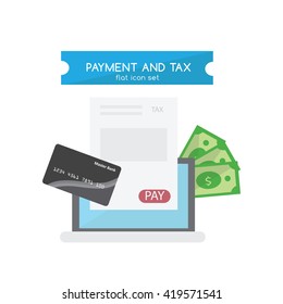 Payment and Tax Icon Template