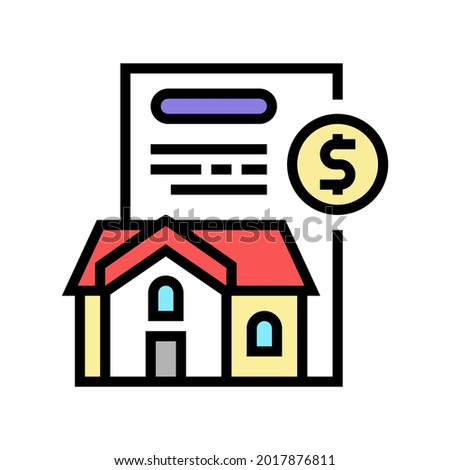 payment of taxes color icon vector. payment of taxes sign. isolated symbol illustration