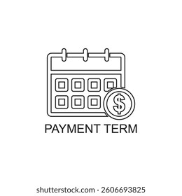 payment term icon , business icon
