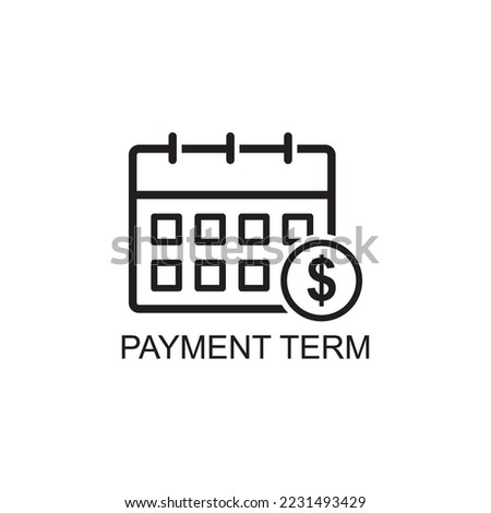 payment term icon , business icon