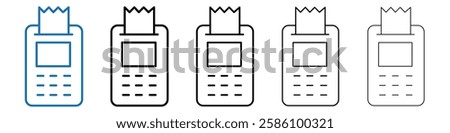 Payment terminal icon Outline vector logo for web ui