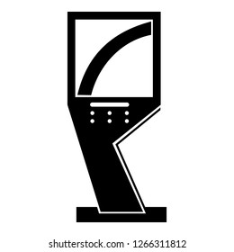 Payment terminal icon. Simple illustration of payment terminal vector icon for web design isolated on white background