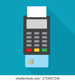 payment terminal icon - vector illustration