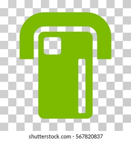 Payment Terminal icon. Vector illustration style is flat iconic symbol, eco green color, transparent background. Designed for web and software interfaces.